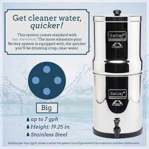 Big Berkey® System (2.25 gal) 2 Filters