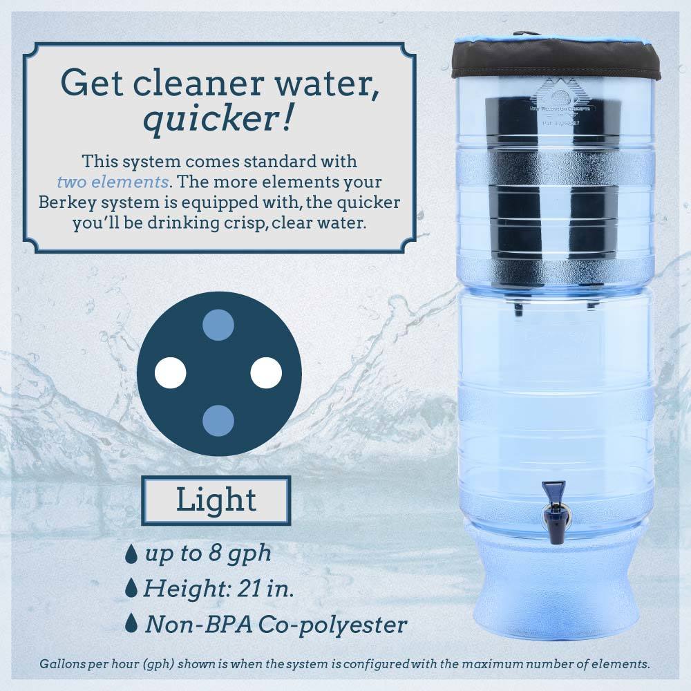 Berkey Light Water Filter - 2.75 Gallons